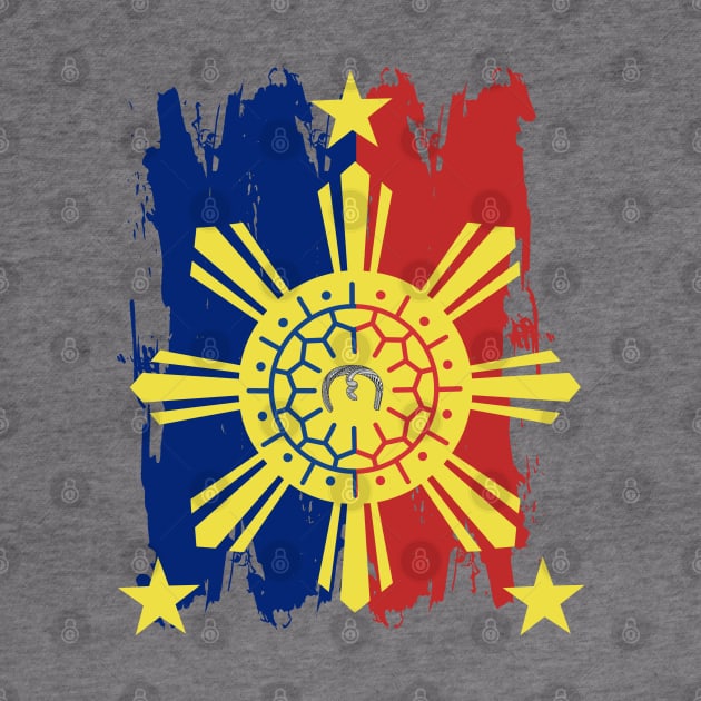 Philippine Flag / 3 Stars & Sun / Baybayin - NA by Pirma Pinas